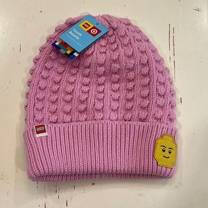 Lego target x youth pink beanie knit hat new with tags
